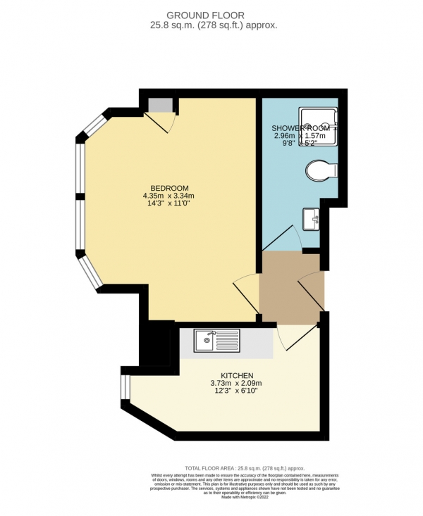 Floor Plan Image for Studio for Sale in Wightman Road, London