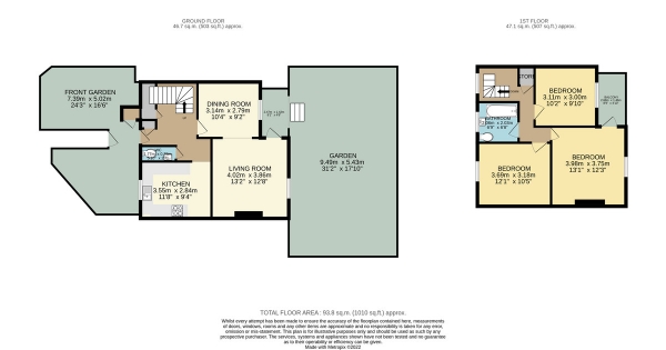 Floor Plan Image for 3 Bedroom Maisonette for Sale in Hazellville Road, Islington, London, N19