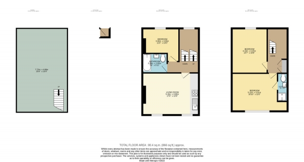 Floor Plan Image for 3 Bedroom Maisonette for Sale in Marlborough Road, Islington, London, N19