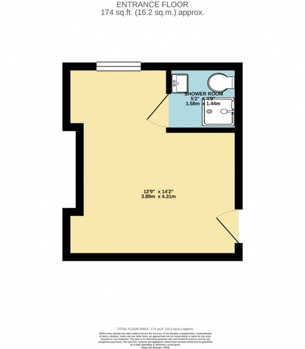 Floor Plan Image for Studio to Rent in Holloway Road, London