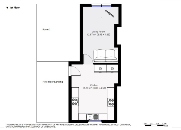 Floor Plan Image for Flat Share to Rent in Crouch End Hill, Crouch End, London, N8