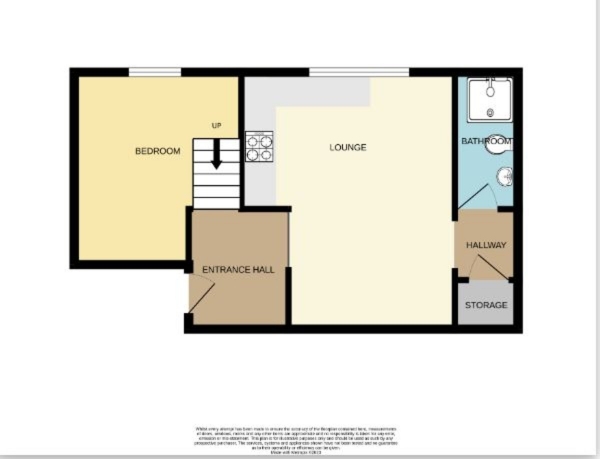 Floor Plan Image for 1 Bedroom Apartment to Rent in Elm Park Road, Winchmore Hill, London, N21