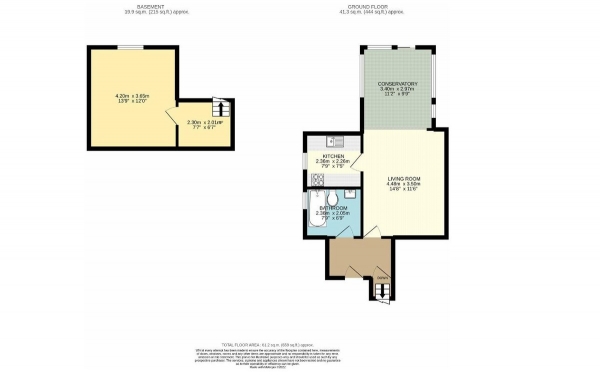 Floor Plan Image for Studio Flat to Rent in Alexandra Grove, Finchley, London, N12