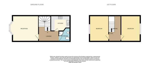 Floor Plan Image for 2 Bedroom Apartment to Rent in Lordship Lane, London