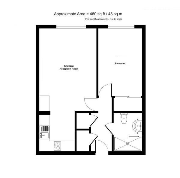 Floor Plan Image for 1 Bedroom Retirement Property for Sale in Wickham Court Road, West Wickham, BR4