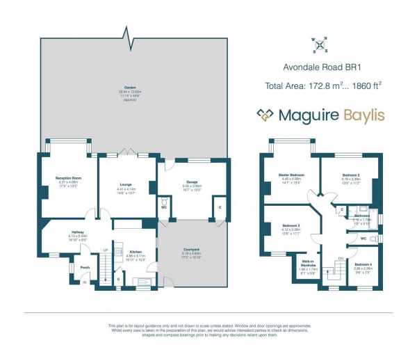 Floor Plan Image for 4 Bedroom Semi-Detached House for Sale in Avondale Road, Bromley, BR1