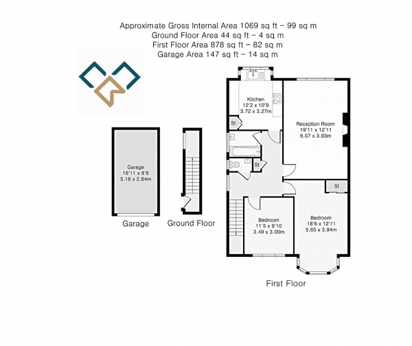 Floor Plan Image for 2 Bedroom Maisonette for Sale in Albemarle Road, Beckenham, BR3