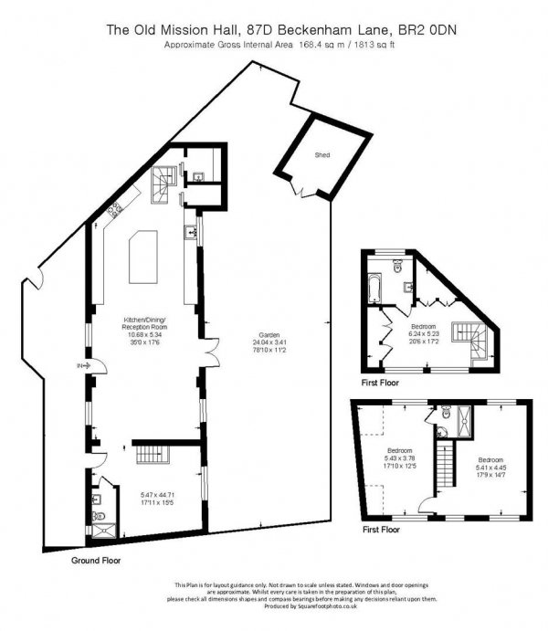 Floor Plan Image for 3 Bedroom Detached House for Sale in Beckenham Lane, Shortlands, Bromley, BR2