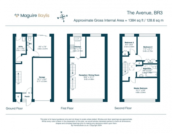 Floor Plan Image for 4 Bedroom Town House for Sale in The Avenue, Beckenham, BR3