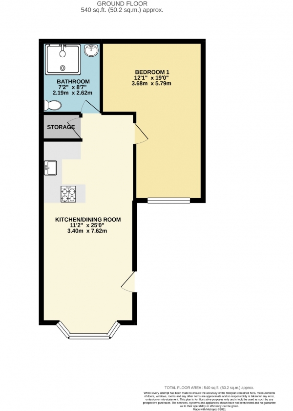 Floor Plan Image for 1 Bedroom Flat for Sale in Adswood Road, Cheadle Hulme, Cheshire