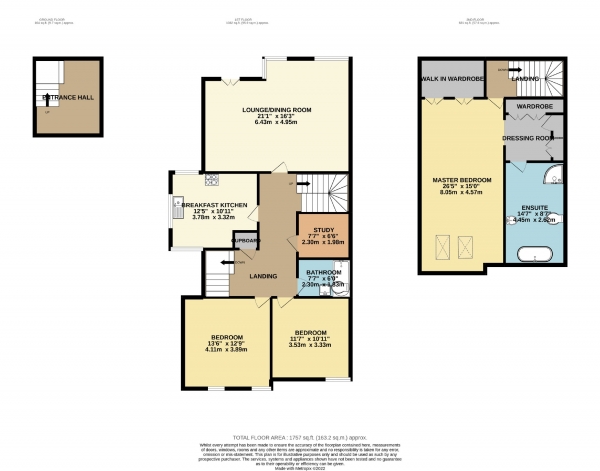 Floor Plan Image for 3 Bedroom Flat for Sale in Tumblewood Drive, Cheadle, Cheshire