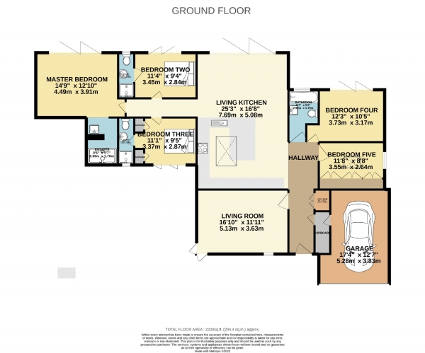 Floor Plan Image for 5 Bedroom Detached House for Sale in Damery Road, Bramhall, Cheshire