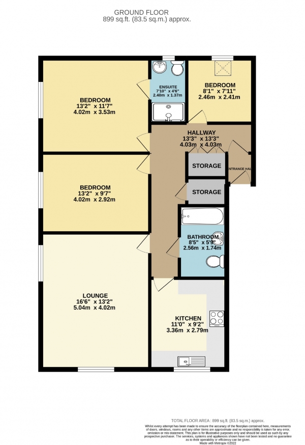 Floor Plan Image for 3 Bedroom Flat for Sale in Eton Drive, Cheadle, Cheshire