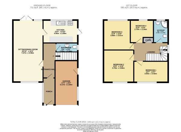 Floor Plan Image for 4 Bedroom Detached House for Sale in Oakdale Drive, Heald Green, Cheshire