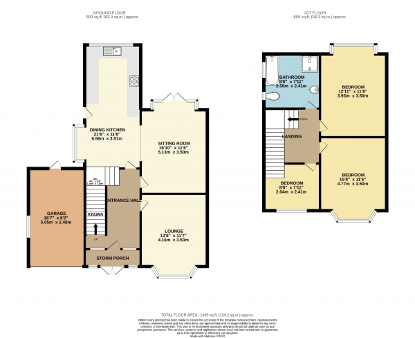 Floor Plan Image for 3 Bedroom Semi-Detached House for Sale in High Grove Road, Cheadle, Cheshire