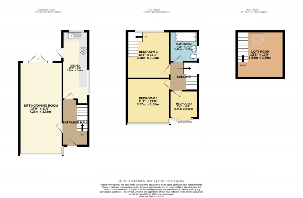 Floor Plan Image for 3 Bedroom Semi-Detached House for Sale in Coventry Avenue, Cheadle Heath, Stockport