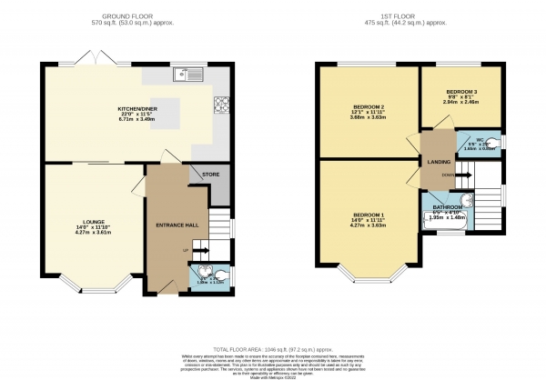 Floor Plan Image for 3 Bedroom Semi-Detached House for Sale in Queens Road, Cheadle Hulme, Cheshire