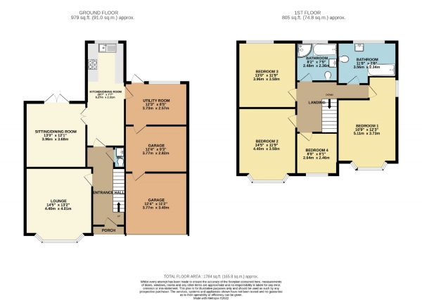 Floor Plan Image for 4 Bedroom Semi-Detached House for Sale in Queens Drive, Cheadle Hulme, Cheshire