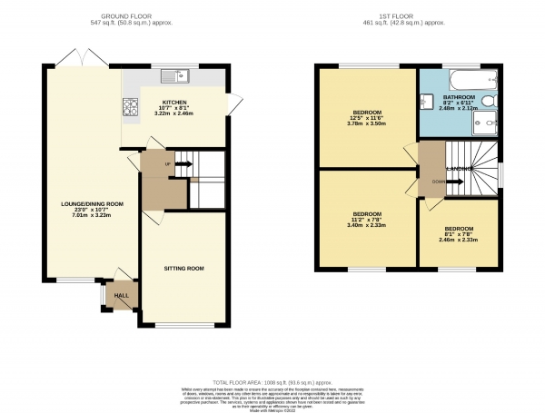 Floor Plan Image for 3 Bedroom Detached House for Sale in Avondale Road, Cheadle Heath, Stockport