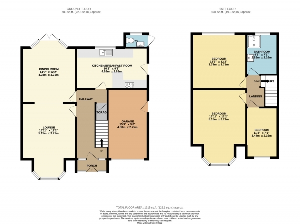 Floor Plan Image for 3 Bedroom Detached House for Sale in Gatley Road, Cheadle, Cheshire