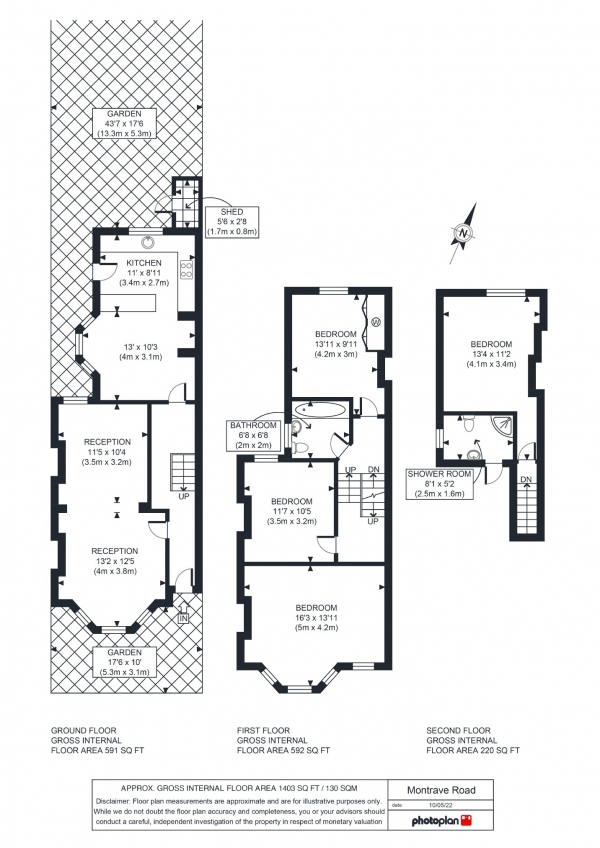 Floor Plan Image for 4 Bedroom Property for Sale in Montrave Road, Penge, London