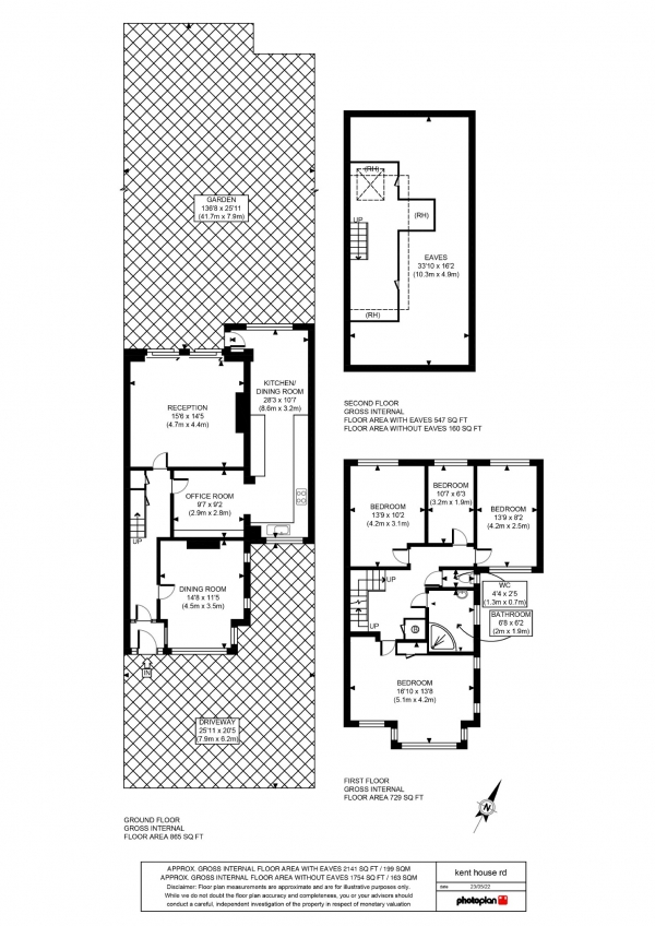 Floor Plan Image for 4 Bedroom Semi-Detached House for Sale in Kent House Road, Beckenham, Kent