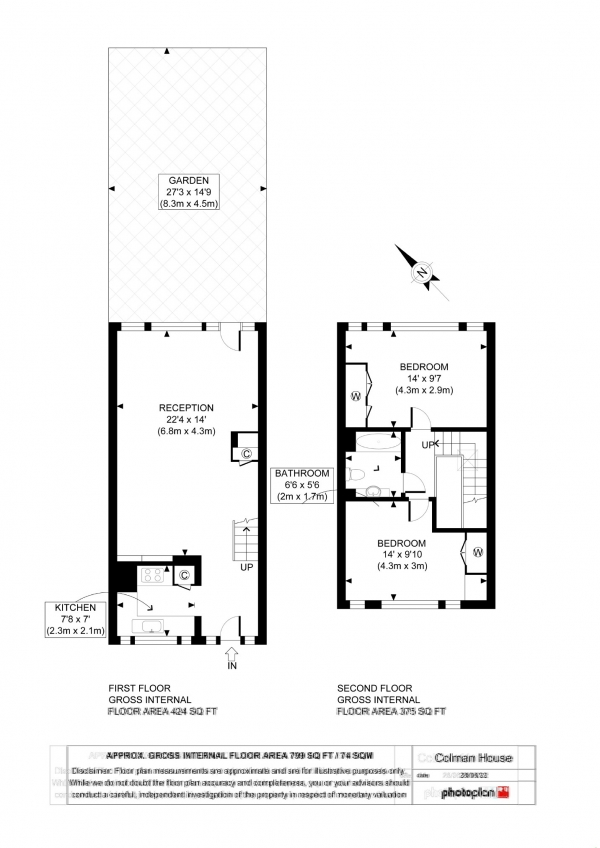 Floor Plan Image for 2 Bedroom Flat for Sale in High Street, Penge, London