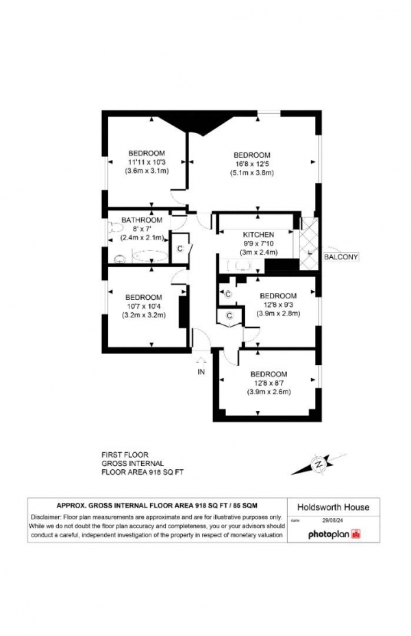 Floor Plan Image for 4 Bedroom Property for Sale in Tulse Hill, Tulse Hill, London