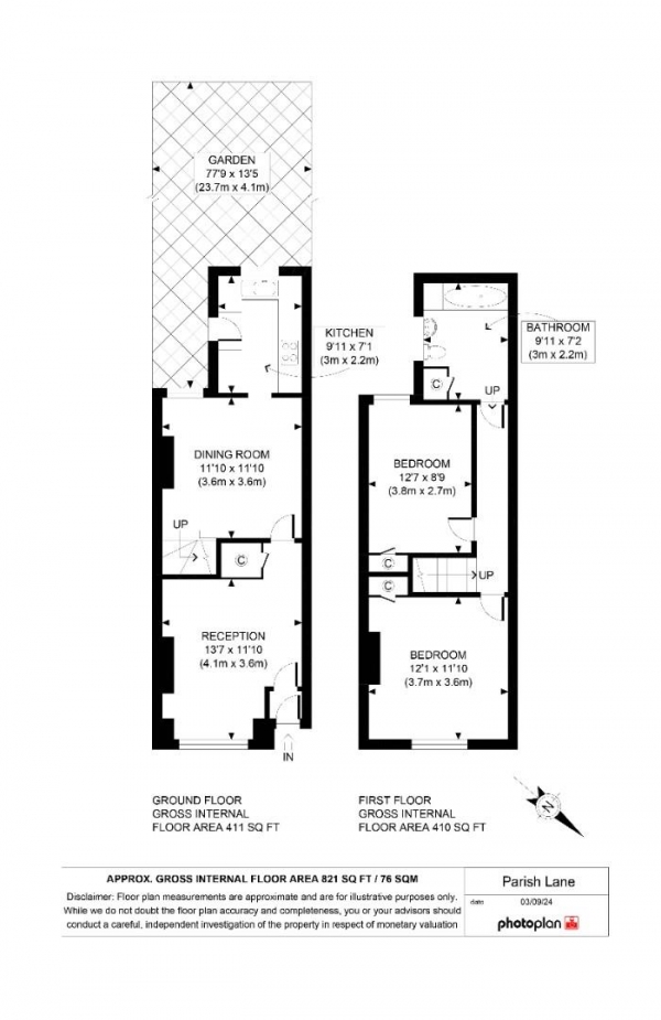 Floor Plan Image for 2 Bedroom Property for Sale in Parish Lane, Penge, London