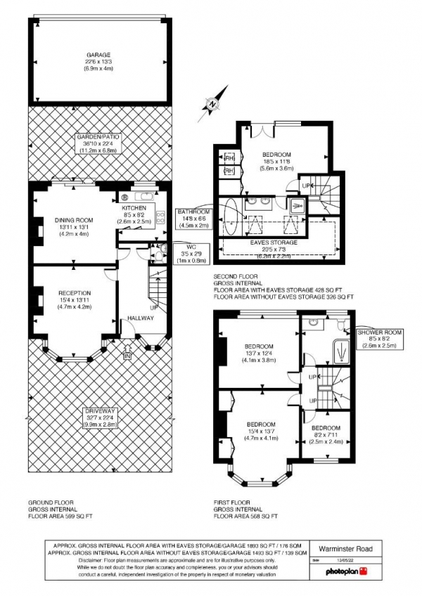 Floor Plan Image for 4 Bedroom Property for Sale in Warminster Road, London