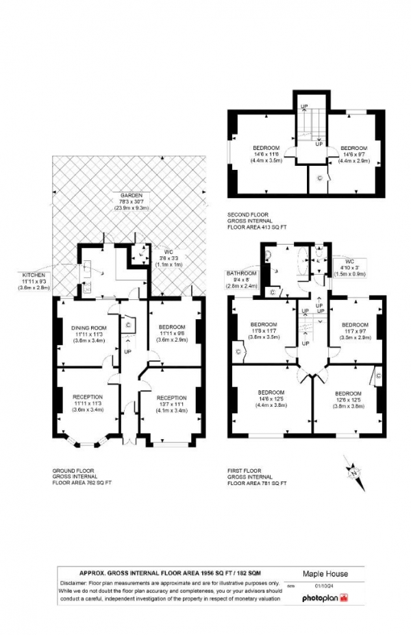 Floor Plan Image for 6 Bedroom Property for Sale in Stodart Road, Penge, London