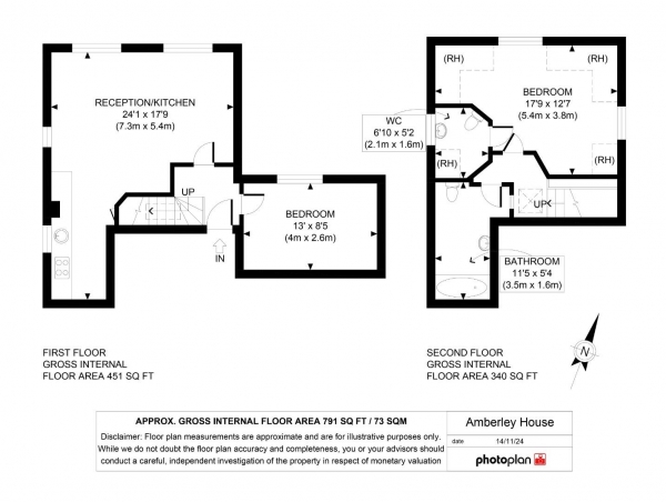 Floor Plan Image for 2 Bedroom Flat for Sale in Birkbeck Road, Beckenham,