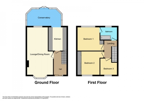 Floor Plan Image for 3 Bedroom Semi-Detached House for Sale in Ashover Road, Swadlincote, Derbyshire, DE11