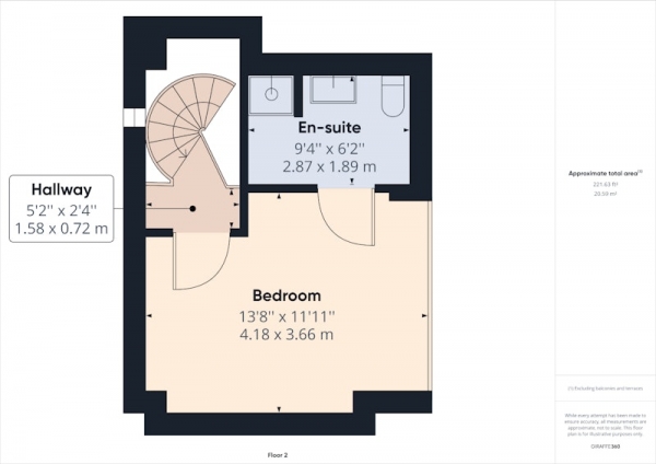 Floor Plan Image for 2 Bedroom Maisonette for Sale in New Hall Lane, Preston, Lancashire, PR1