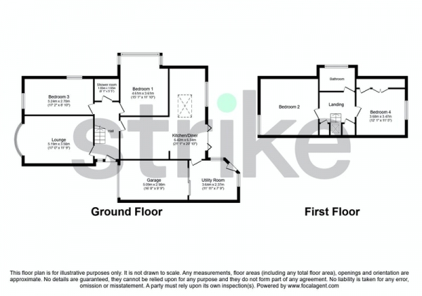 Floor Plan Image for 4 Bedroom Bungalow for Sale in Falmouth Avenue, Fleetwood, Lancashire, FY7