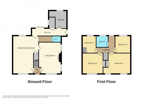 Floor Plan Image for 4 Bedroom Terraced House for Sale in The Walronds, Tiverton, Devon, EX16