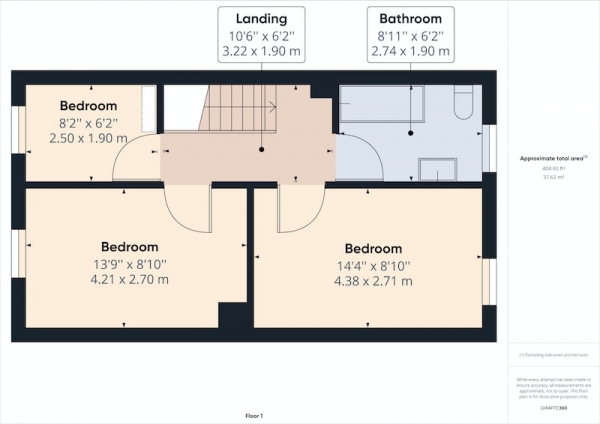 Floor Plan Image for 3 Bedroom Terraced House for Sale in Railway Walk, Bridlington, East Yorkshire, YO16