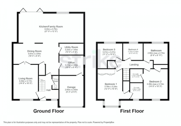 Floor Plan for 4 Bedroom Detached House for Sale in Pymont Drive, Leeds, West Yorkshire, LS26, LS26, 8WA - Offers in Excess of &pound450,000