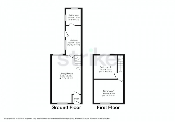 Floor Plan Image for 2 Bedroom Terraced House for Sale in Devon Street, St. Helens, Merseyside, WA10