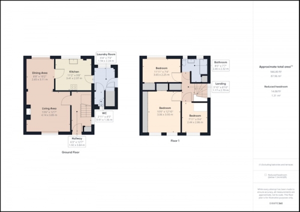 Floor Plan Image for 3 Bedroom Semi-Detached House for Sale in Lambley Crescent, Hebburn, Tyne and Wear, NE31