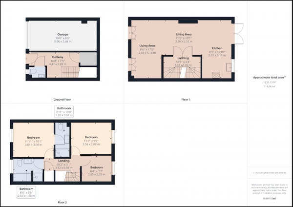 Floor Plan Image for 3 Bedroom Semi-Detached House for Sale in Parsley Close, Peterlee, County Durham, SR8