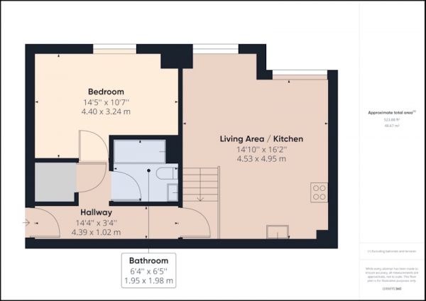 Floor Plan Image for 1 Bedroom Apartment for Sale in Shaw Street, Liverpool, Merseyside, L6