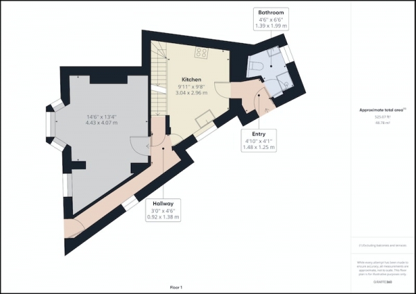 Floor Plan Image for 2 Bedroom End of Terrace House for Sale in Olive Crescent, Birkenhead, Wirral, CH41