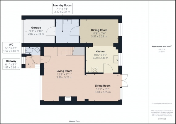 Floor Plan for 4 Bedroom Semi-Detached House for Sale in Gibson Drive, Leeds, West Yorkshire, LS15, LS15, 9BG - Offers in Excess of &pound320,000