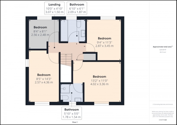 Floor Plan Image for 4 Bedroom Detached House for Sale in Park Close, Wakefield, West Yorkshire, WF4