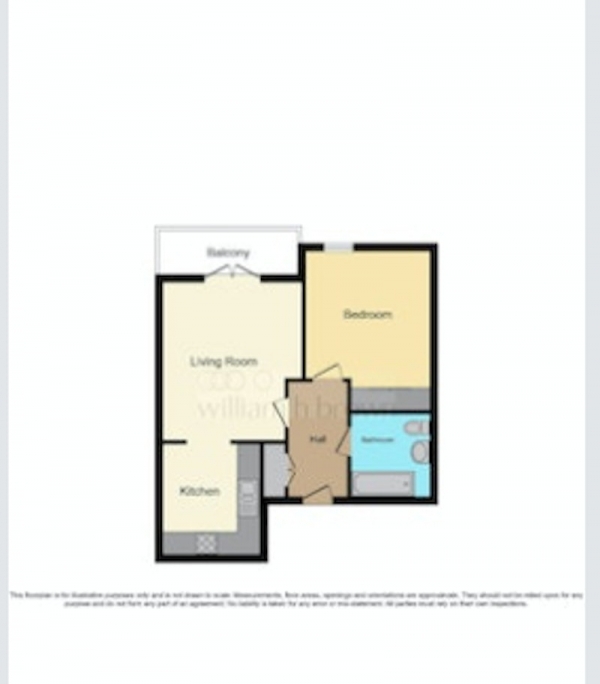 Floor Plan Image for 1 Bedroom Flat for Sale in Handley Page Road, Barking, London, IG11