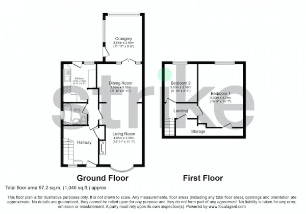 Floor Plan Image for 2 Bedroom Bungalow for Sale in Earls Road, Crewe, Cheshire, CW2