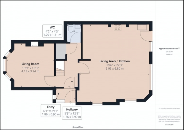 Floor Plan Image for 3 Bedroom End of Terrace House for Sale in Vicarage Lane, Altrincham, Greater Manchester, WA14