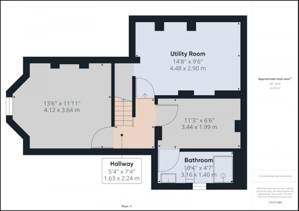 Floor Plan Image for 3 Bedroom End of Terrace House for Sale in Vicarage Lane, Altrincham, Greater Manchester, WA14