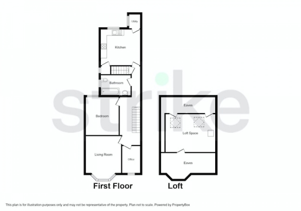 Floor Plan Image for 2 Bedroom Maisonette for Sale in Caulfield Road, London, London, E6